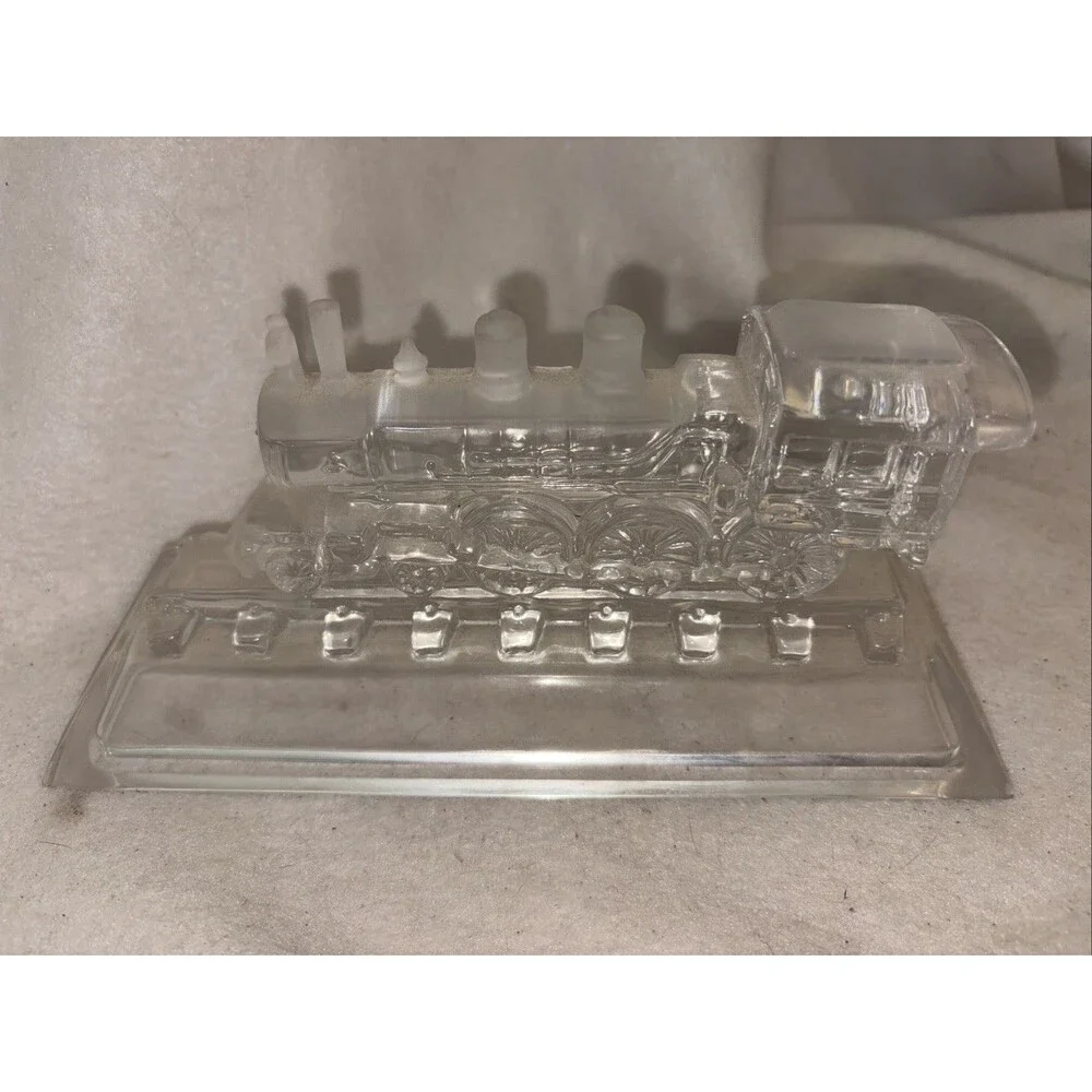 Hofbauer Crystal Casey Jones Train Locomotive West Germany Lead Crystal